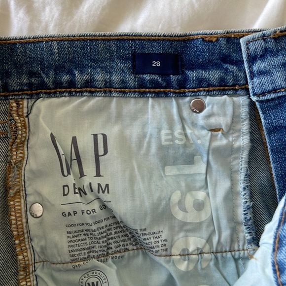 GAP Raw Edge Denim Jean Shorts size 28 - Picture 4 of 5
